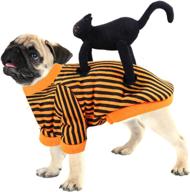 halloween pet costume dog black cat costume: funny cosplay outfits for dogs, cats, and puppies - perfect for christmas, parties, and festivals! логотип