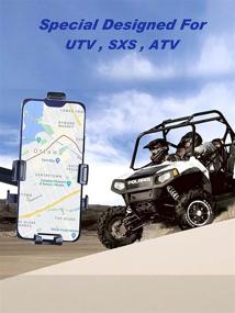 img 3 attached to 📱 ZIDIYORUO UTV Phone Mount: Premium Aluminium Alloy Holder for UTV/ATV/SXS, 1.75"-2" Roll Bar Compatibility - Fits 4.7"-6.8" Smart Devices