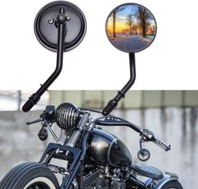 img 4 attached to DREAMIZER Motorcycle Mirrors Round Rear 1982 2018