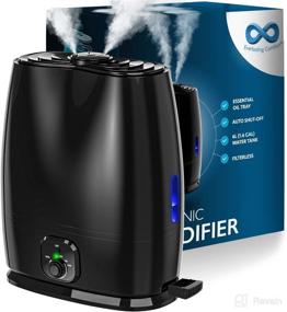 img 4 attached to 🌬️ 6L Bedroom Ultrasonic Cool Mist Humidifier – Lasting 50 Hours, Essential Oil Diffuser Tray – Quiet, Filterless Large Room Humidifiers – Small Air Vaporizer for Baby, Kids & Nursery