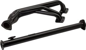 img 1 attached to 🏎️ Pace Setter 70-1188 Black Performance Exhaust Header