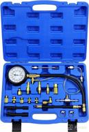 🔧 joyfans tu-114 fuel pressure test kit: complete automotive tool for accurate fuel injector pump pressure testing, with schrader test port adapter for cars and motorcycles - blue case логотип