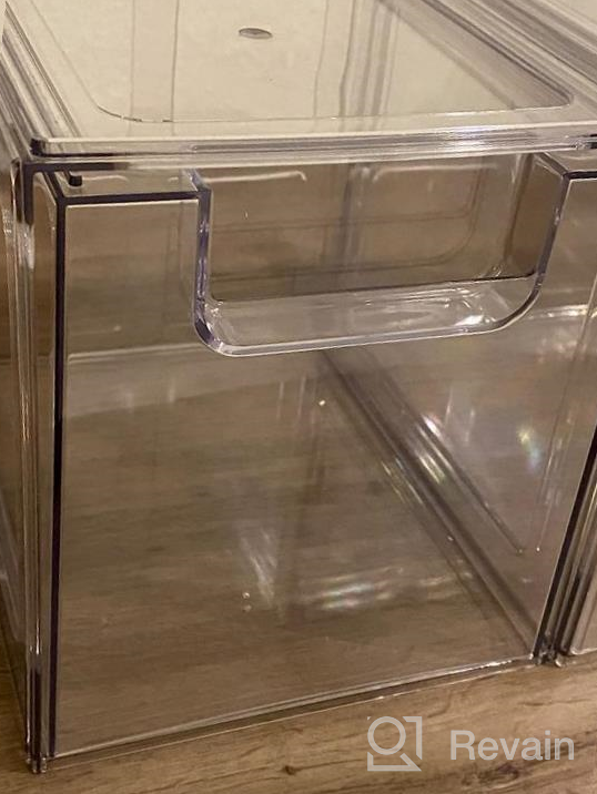 img 1 attached to 2 Pack Stackable Makeup Organizer Storage Drawers - 6.6’‘ Tall Acrylic Bathroom Organizers For Vanity, Undersink, Kitchen Cabinets & Pantry Organization review by Jasmine Reed