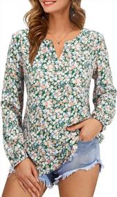 img 4 attached to Chic And Comfortable: Women'S Long Sleeve Shirts For Fall By STYLEWORD