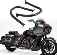 🛡️ futureshop fits 2021 indian challenger highway bars and rear crash bars for 2020 indian & 2014 chieftain (black bar) - top quality protection" логотип