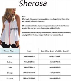 img 1 attached to Summer Sleeveless Chiffon Blouse For Women - Flowy Tank Top With V Neck, Loose Fit, And Casual Camisole Style By Sherosa