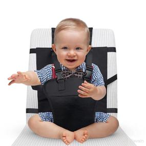 img 4 attached to HOSEASCA Portable High Chair, Travel Essential with Breathable Mesh - Attachable to Most Chairs, Machine Washable - Ideal for Restaurant, Traveling, Daily Feeding - Baby Accessories