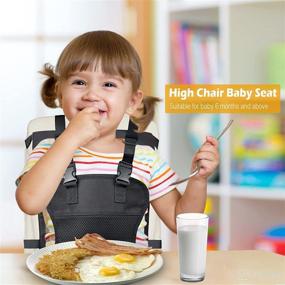 img 3 attached to HOSEASCA Portable High Chair, Travel Essential with Breathable Mesh - Attachable to Most Chairs, Machine Washable - Ideal for Restaurant, Traveling, Daily Feeding - Baby Accessories