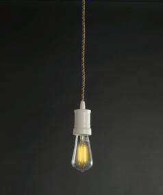 img 1 attached to Contemporary Hanging Pendant Kit By Bulbrite - White With Multi-Colored Cord For Enhanced SEO