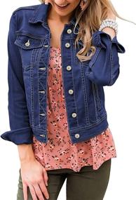 img 4 attached to 👚 Vetinee Womens Stretch Fitted Pockets: Coats, Jackets & Vests for Women's Clothing
