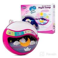 👶 baby toys magic sleep through the night soother crib clip in night lamp - pink, multiple melodies to help baby sleep логотип