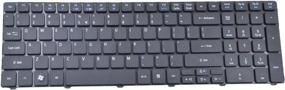 img 3 attached to Обновите клавиатуру Acer Aspire с помощью сменной клавиатуры Eathtek — совместима с несколькими сериями, черная раскладка для США