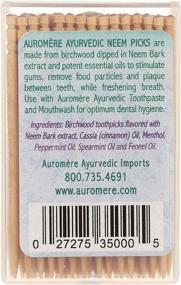 img 3 attached to 🌿 Auromere Natural Ayurvedic Neem Toothpicks: The Perfect Oral Care Solution