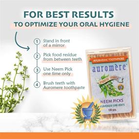 img 1 attached to 🌿 Auromere Natural Ayurvedic Neem Toothpicks: The Perfect Oral Care Solution