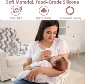 img 2 attached to 🤱 Wearable Electric Breast Pump - Hands-Free, Wireless, 3 Modes, 9 Levels, LCD Display, Memory Function, No Pain, 24mm Pink