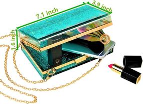 img 2 attached to 👛 Glamorous Multicoloured Jevenis Sequins Crossbody Handbags & Wallets for Women