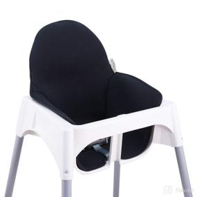 img 1 attached to 🪑 JANABEBE Cushion for IKEA Antilop High Chair (Black Series)