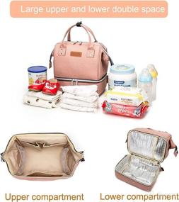 img 3 attached to Small Diaper Bag Tote Mom Diapering best: Diaper Bags