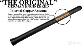 img 1 attached to 📻 AntennaMastsRus - Premium Reception 6 3/4 Inch Short Rubber Antenna for Chevrolet Trailblazer (2006-2009) - Car Wash Proof - Internal Copper Coil - German Engineered