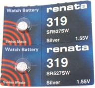 ⏱️ long-lasting #319 renata watch batteries - 2 pack for uninterrupted timekeeping logo