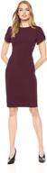 calvin klein womens sleeved seamed women's clothing : dresses логотип