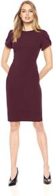 img 2 attached to Calvin Klein Womens Sleeved Seamed Women's Clothing : Dresses