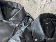 img 1 attached to Stylish LOKTARC Boys Girls Spring Motorcycle Faux Leather Jackets: Oblique Zipper Chic review by Jeffrey Bush