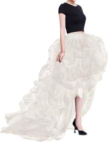 img 4 attached to Stylish WDPL Womens Ruffles Party Skirts for Medium Women's Clothing