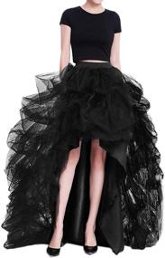 img 1 attached to Stylish WDPL Womens Ruffles Party Skirts for Medium Women's Clothing