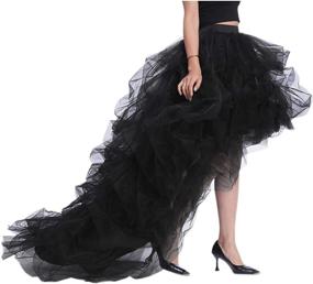 img 2 attached to Stylish WDPL Womens Ruffles Party Skirts for Medium Women's Clothing