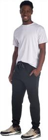 img 2 attached to Stay Comfortable And Stylish With Jerzees Men'S NuBlend Fleece Joggers And Sweatpants