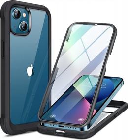 img 4 attached to Protective And Stylish IPhone 13 Pro Case: Miracase Glass Case With 9H Tempered Glass Screen Protector And Full-Body Clear Bumper