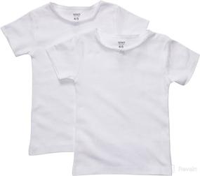 img 1 attached to Carter's Little Girls' 2-Pack Cotton 👚 Tee Set: Adorable Comfort for Her Wardrobe