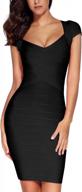 meilun women's bandage dress: square neck bodycon party dress for a stylish look logo
