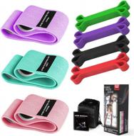 leekey pull up assist and booty resistance bands - perfect workout set for men and women! logo