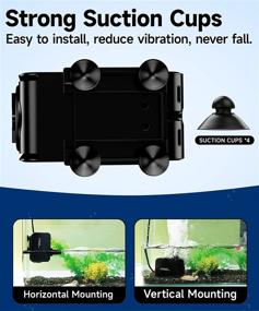 img 1 attached to UthCracy Submersible Pump Aquarium Pump 210 GPH 8W: 🐠 Ultra Quiet Fountain Pump for Fish Tank, Small Pond, Statuary, Hydroponics