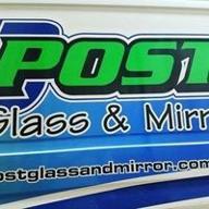 post glass and mirror logo