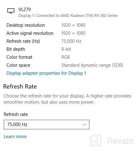 img 1 attached to ASUS VA27DQ 1080P Monitor with Adaptive Sync, 75Hz Refresh Rate, 🖥️ Frameless Design, Blue Light Filter, Flicker-Free Technology, Tilt Adjustment, and LED Backlighting review by Reggie Harper