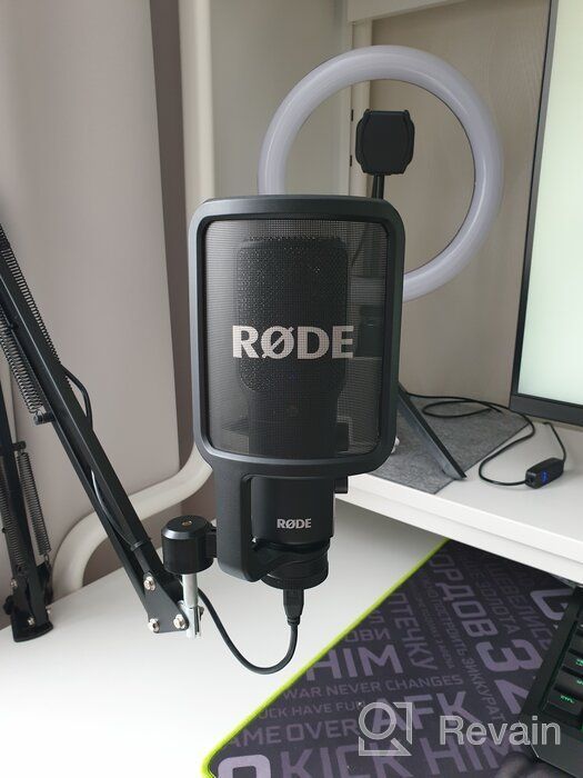 img 2 attached to Rode NT-USB USB Condenser Microphone with Knox Headphone Kit (2-Piece Bundle) review by Alvin ᠌