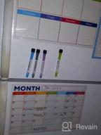 img 1 attached to Get Organized Every Day With Our 3-Piece Magnetic Whiteboard Calendar Set For Fridge - Monthly, Weekly, And Daily Planner With Grocery List, 5 Markers, And Eraser review by Brandon Jaime