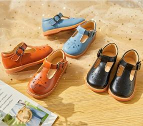 img 1 attached to Kiderence Flat Mary Jane School Oxfords For Girls - Perfect Dress Shoes For Toddlers And Little Kids
