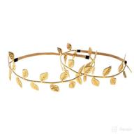 🌼 june bloomy golden leave headband: stylish hair accessories for baby and mom - perfect photoprop! logo
