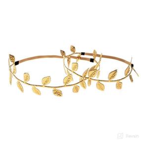 img 3 attached to 🌼 June Bloomy Golden Leave Headband: Stylish Hair Accessories for Baby and Mom - Perfect Photoprop!