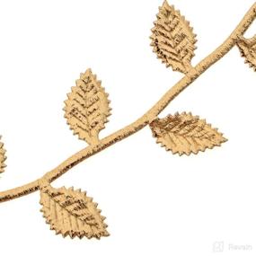 img 1 attached to 🌼 June Bloomy Golden Leave Headband: Stylish Hair Accessories for Baby and Mom - Perfect Photoprop!