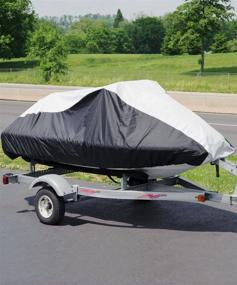 img 3 attached to 🌊 Budge Deluxe Jet Ski Cover, Black/Gray, 121-135" x 36.75, Fits Jet Skis, BA231212015