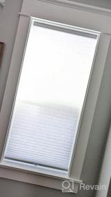 img 6 attached to Light Filtering Cellular Honeycomb Shade: Anthracite, Cordless And Single Cell, 18" W X 48" H