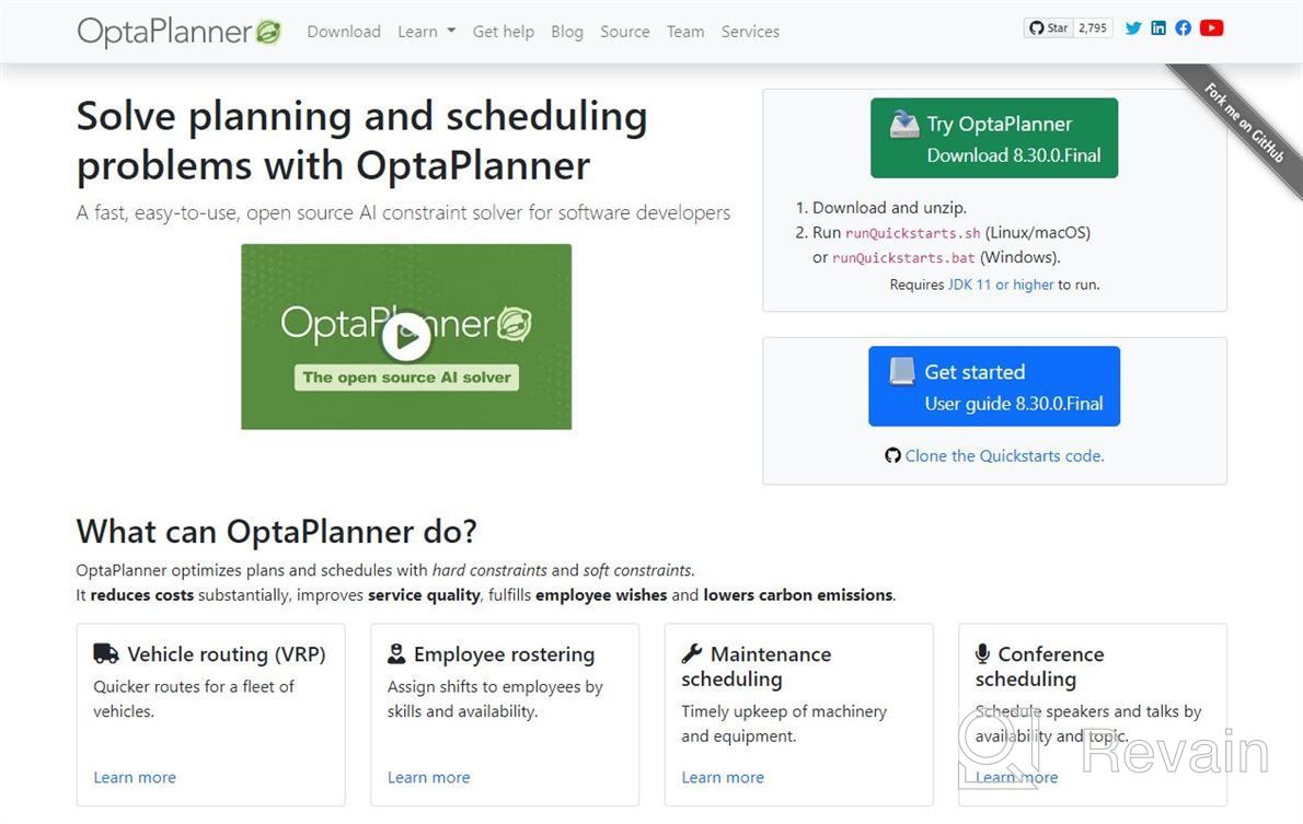 img 1 attached to OptaPlanner review by Brad Ward