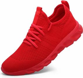 img 4 attached to Upgrade Your Athletic Style With Damyuan Men'S Lightweight Sports Shoes: Ideal For Running, Gym, Walking And Fashion