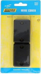 img 1 attached to Seachoice Wire Cover - Black Plastic Finish (Pack of 2)