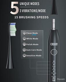 img 3 attached to 🦷 CRKIOB Rechargeable Whitening Toothbrush: Superior Oral Care